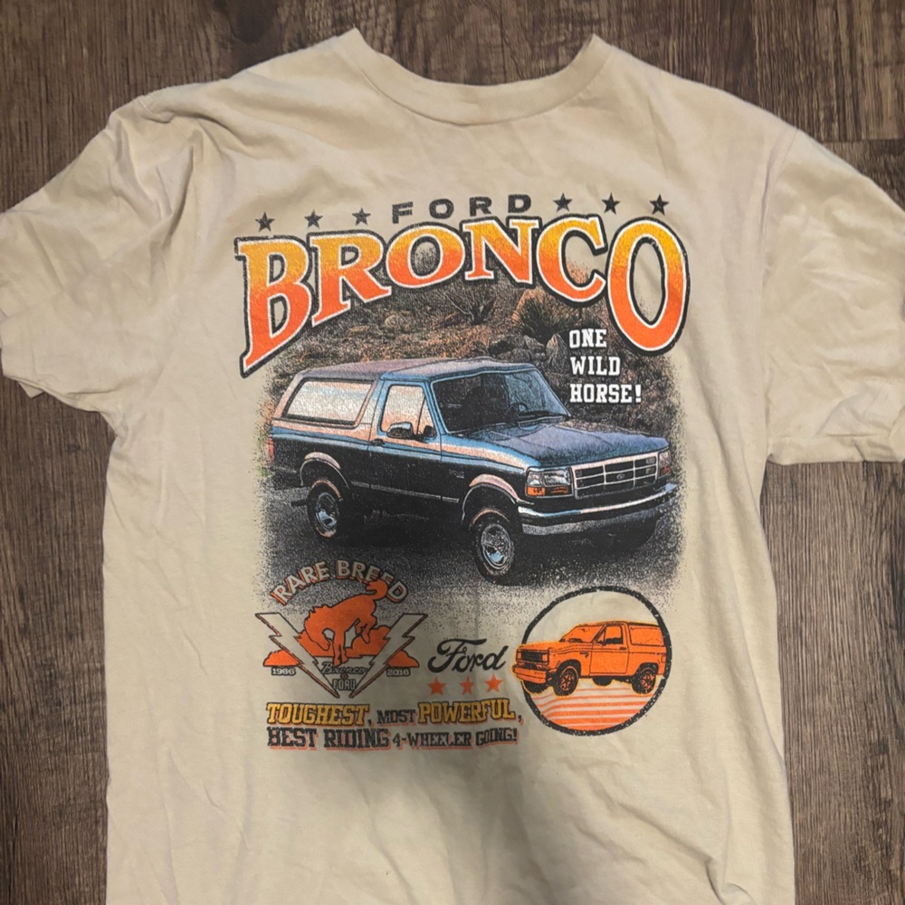 Ford Kids Cream Bronco Graphic Tee